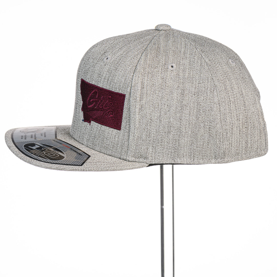 Montana Griz Script - Flat Bill Hat