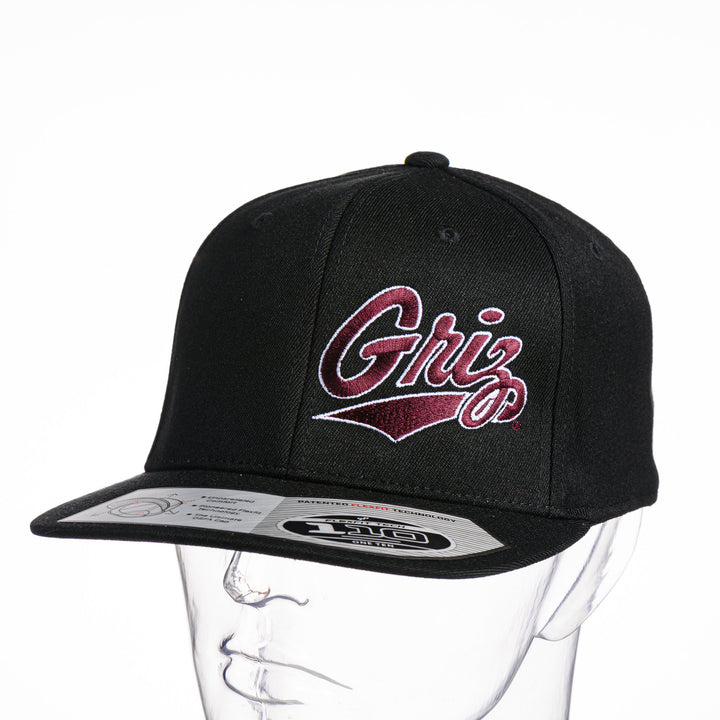 Outlined Griz Script - Flat Bill Hat