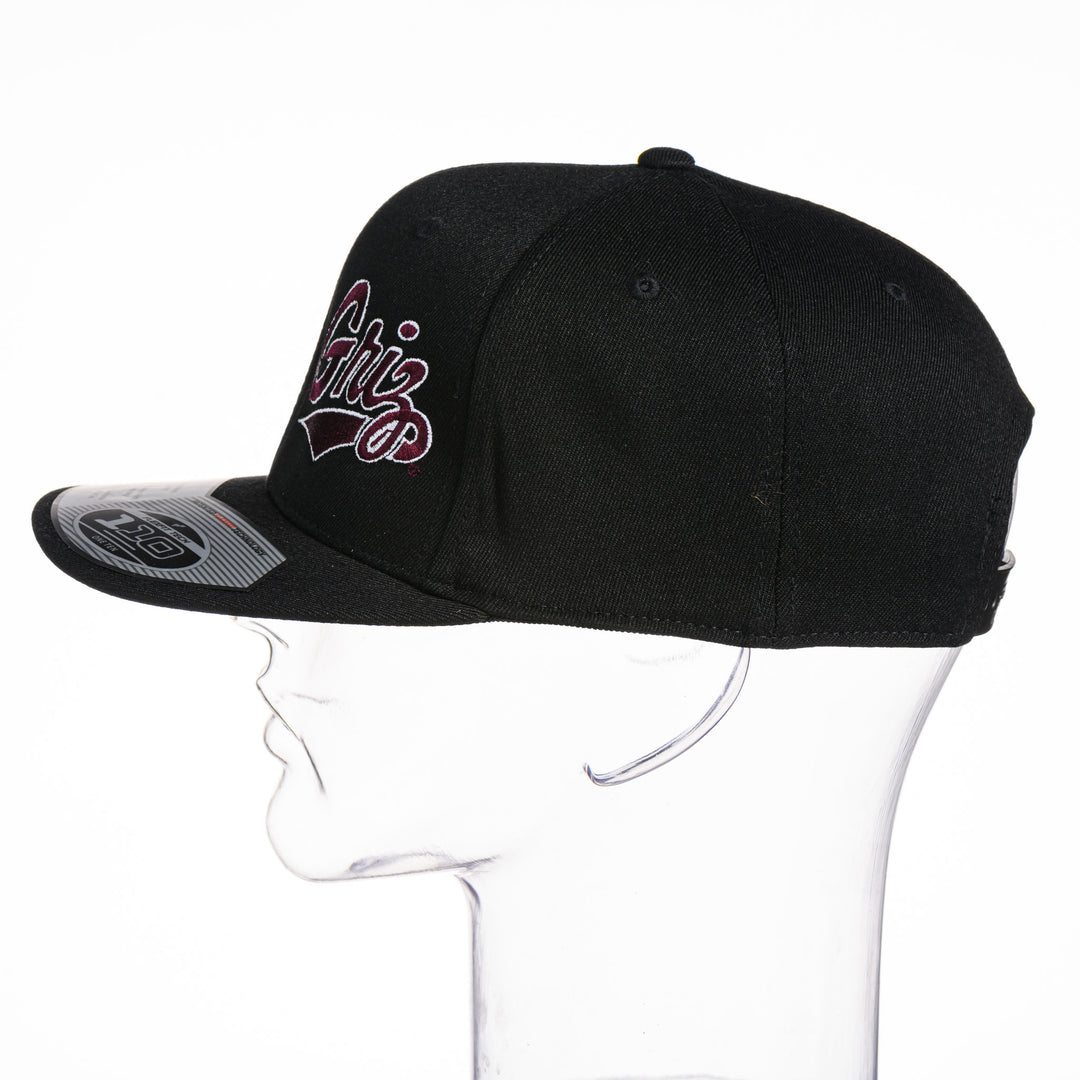 Outlined Griz Script - Flat Bill Hat