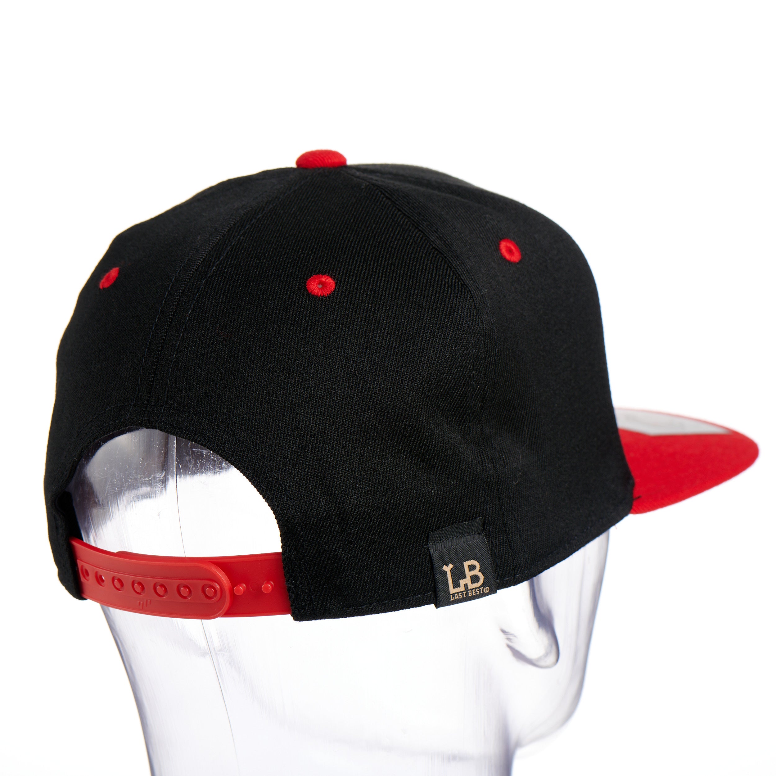 Black and red flat hotsell bill hat