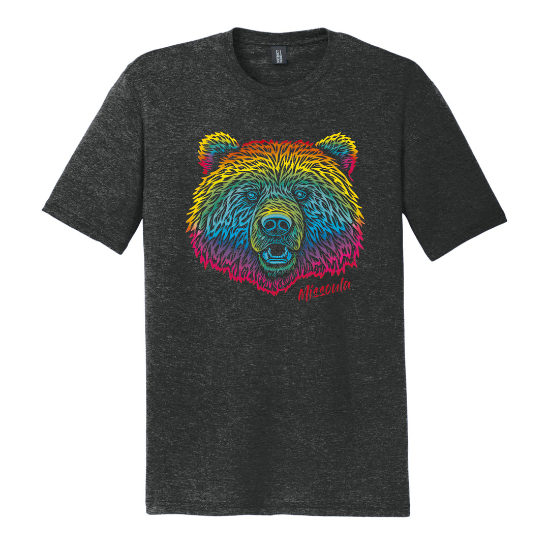 Rainbow Bear Face - Unisex Tri Tee