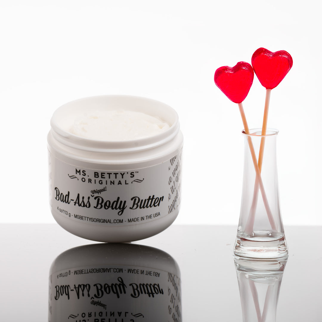 A jar of Montana Made bad-ass whipped body butter in the scent Love Spell.