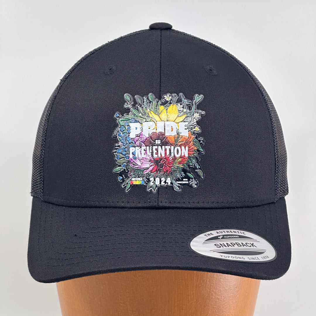 2024 Missoula PRIDE Retro Trucker Hat, front view