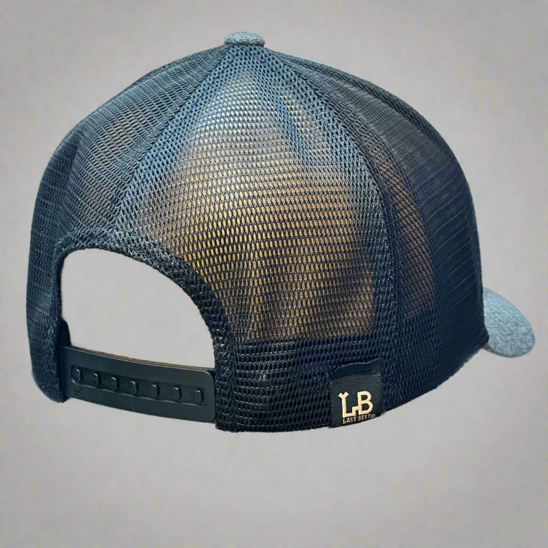 The back of a mesh hat