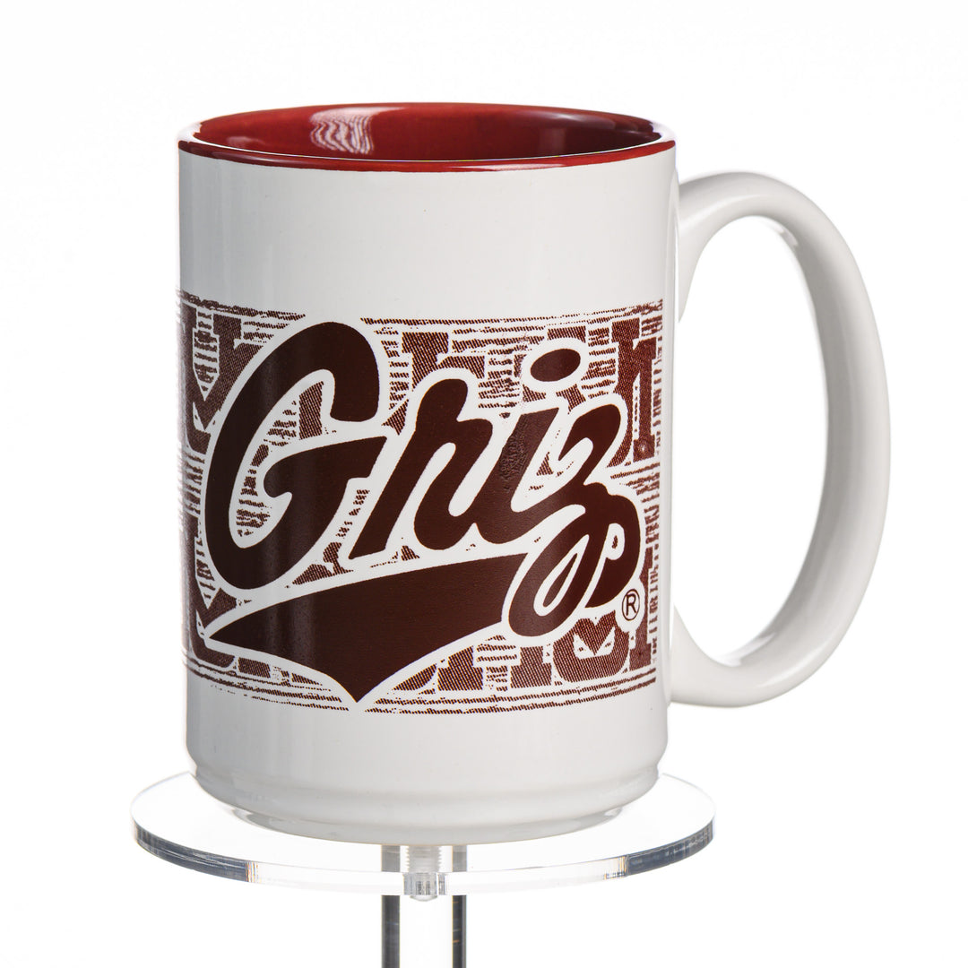 Griz Sript and Paw Wrap - Coffee Mug