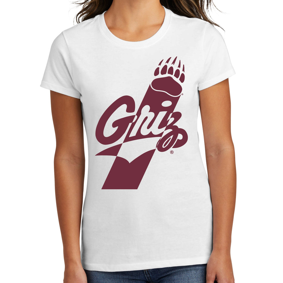 Griz Stripe Paw - Ladies Cotton Tee