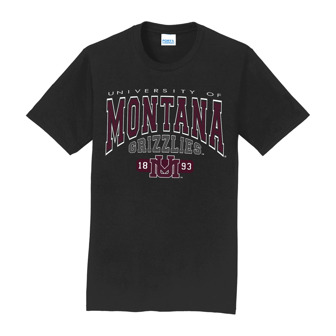 Blue Peaks Creative's Big Montana Griz Core Cotton Tee, black